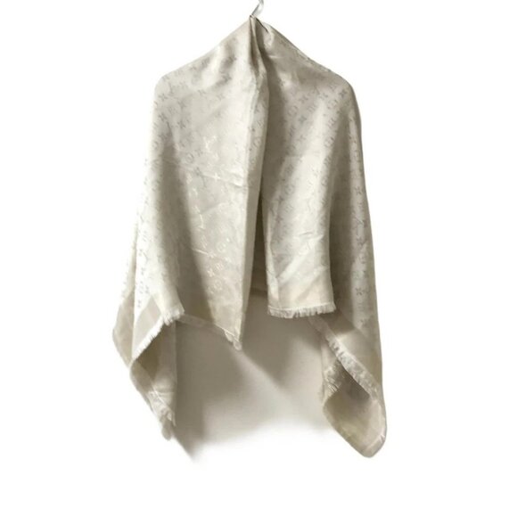Auth LOUIS VUITTON Shawl Monogram Shine - Picture 2 of 11